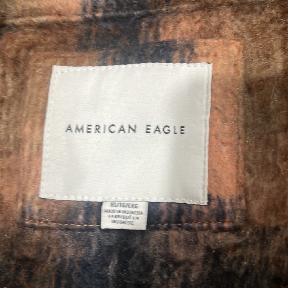 American Eagle Brushed Plaid Shacket - image 7